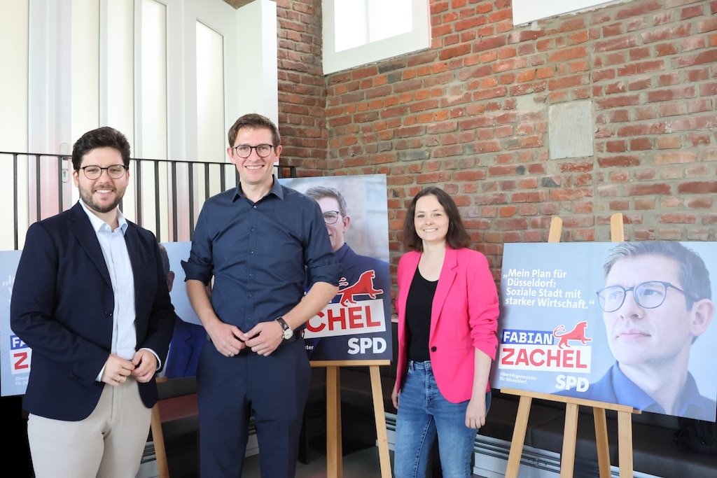 Adis Selimi, Fabian Zachel und Sabrina Proschmann,