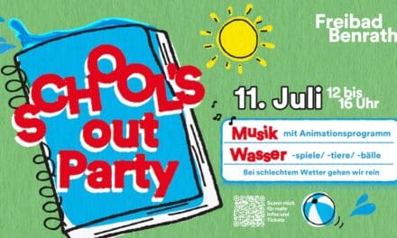 Buntes Ferienvergnügen im Wasser: School’s‑out-Party im Freibad Benrath