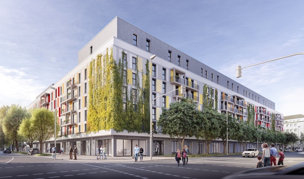 Wohnquartier Perspektive Elisabeth-Bachstraße ©&nbsp;WIENSTROER ARCHITEKTEN STADTPLANER