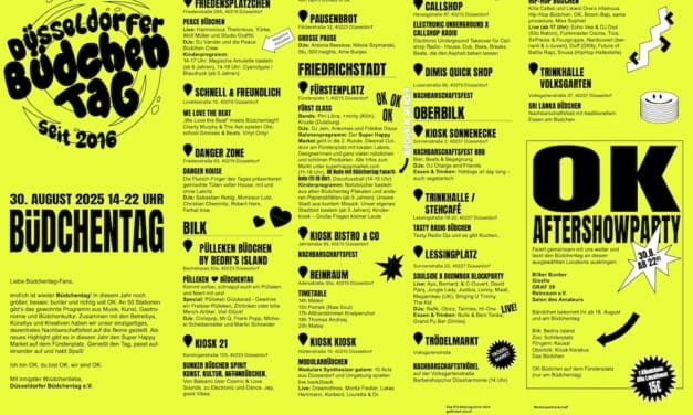 Düsseldorfer Büdchentag 2025: 50 Kulturstationen in der ganzen Stadt