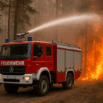 Düsseldorfer Feuerwehr im Doppeleinsatz: Unterstützung bei Waldbränden in Düren und im Hochsauerlandkreis