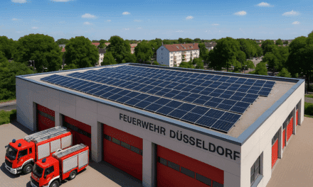 Düsseldorf rüstet weiter auf Sonnenstrom um: Neue Photovoltaikanlagen für Feuerwachen und Leitzentrale