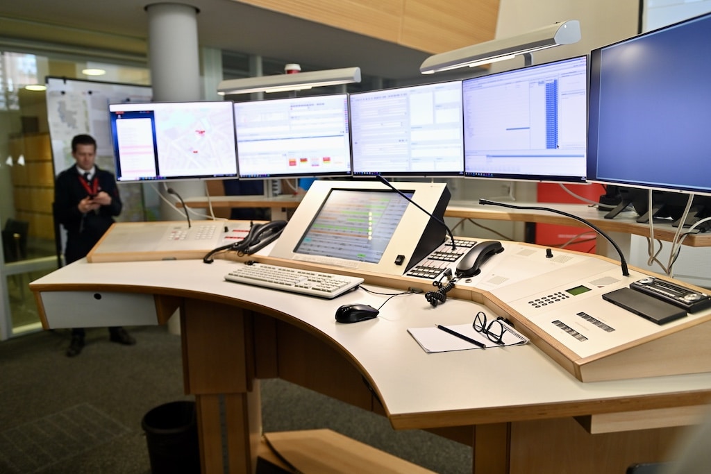 Blick in die Leitstaelle der Feuerwehr @ Lokalbüro