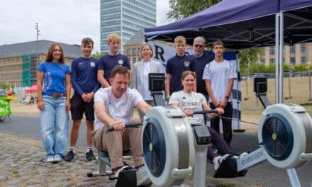 Olympia-Medaillengewinnerin Leonie Menzel besuchte das Olympic Adventure Camp