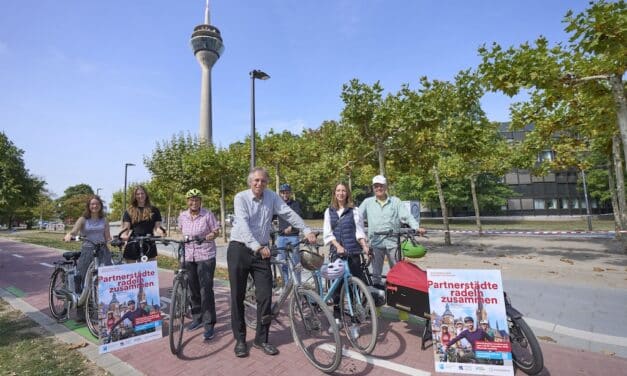 Stadtradeln 2025 Düsseldorf und Chemnitz: Partnerstädte radeln zusammen