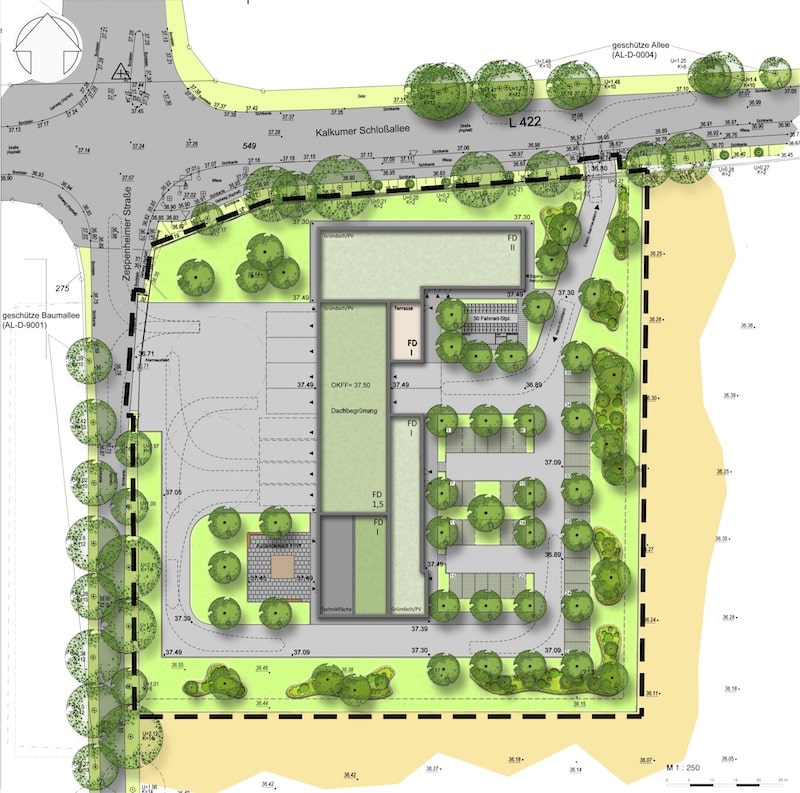 Die Freiwillige Feuerwehr Kalkum soll eine neue, moderne Wache erhalten © Stadt Düsseldorf (Ratsinformationssystem)