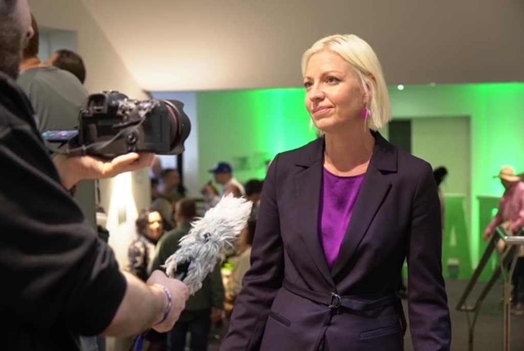 Clara Gerlach am Wahlabende © LB / Olaf Oidtmann