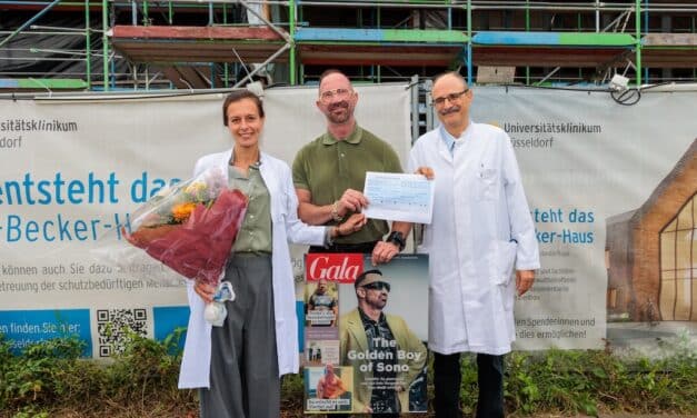 Großzügige Spende für das Trube-Becker-Haus – 10.000 Euro durch Doc Heileins‘ Benefiz Gala