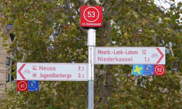Knotenpunktwegweiser für Radler jetzt vollständig
