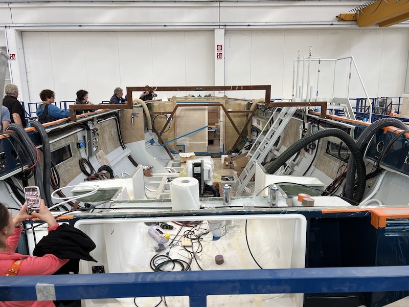 Bau der Solaris 50 die auf der boot 2026 in Düsseldorf ausgestellt wird © Lokalbüro Bau der Solaris 50 die auf der boot 2026 in Düsseldorf ausgestellt wird © Lokalbüro