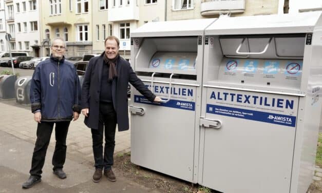 Neue Altkleidercontainer für mehr Sicherheit und Nachhaltigkeit