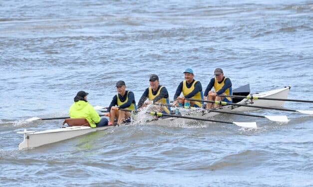Ruderer trotzen Sturmtief beim Rheinmarathon
