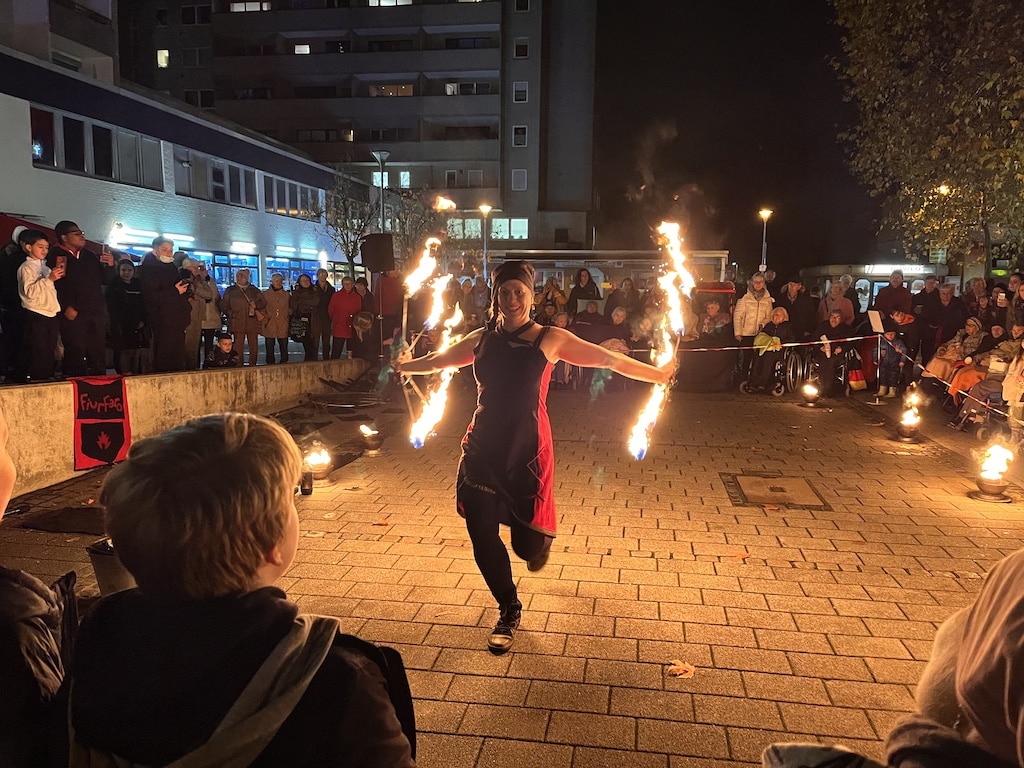 "Garath leuchtet" im Jahr 2024 © Landeshauptstadt Düsseldorf/Stadtplanungsamt