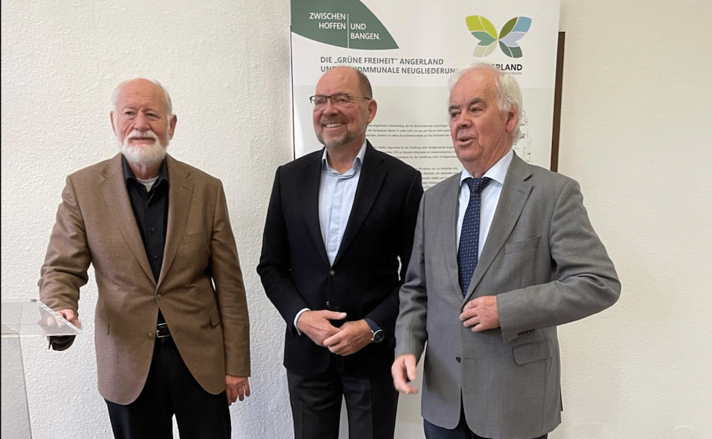 Ausstellungseröffnung im Museum Kaiserswerth: Wolfgang Diedrich, Andreas-Paul Stieber und Siegfried Hoymann © Karl Döhler