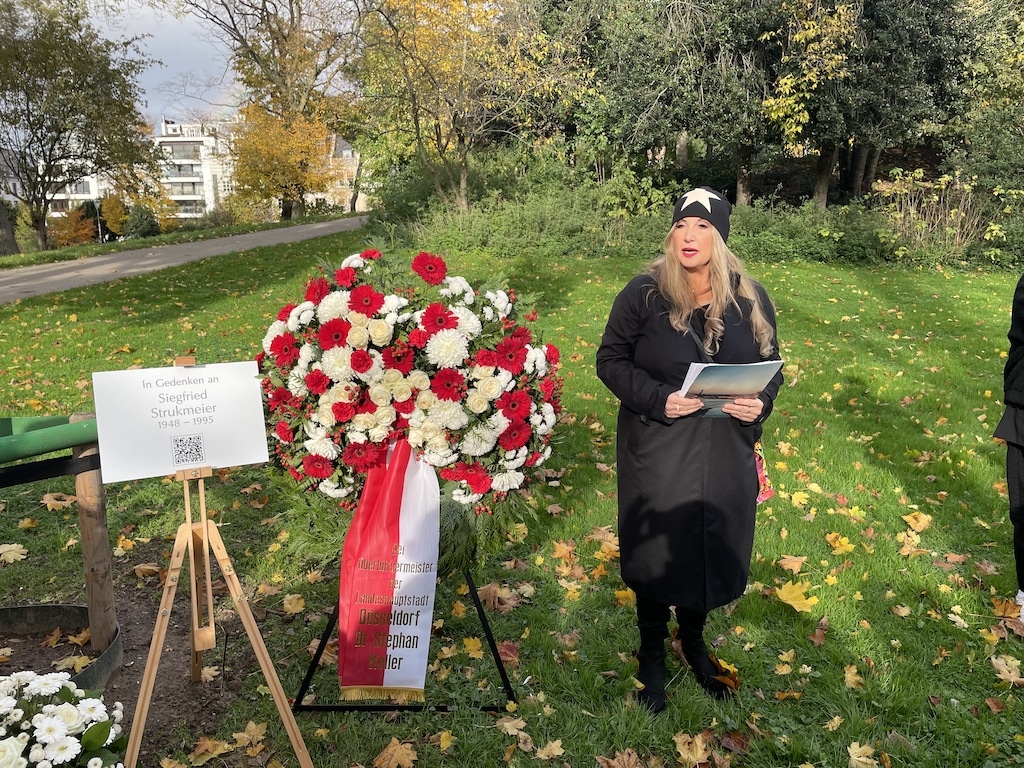 Elisabeth Wilfart hielt die Gedenkrede