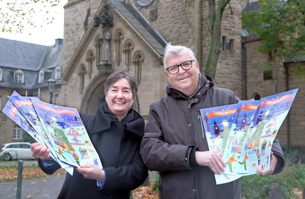 Lebendiger Adventskalender. Konstanze Meschke und Stephan Pörtner © Lepke