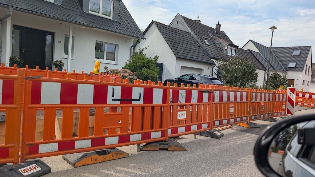 So war die Lage auf der Zeppenheimer Straße noch vor einer Woche © Gabriele Schreckenberg