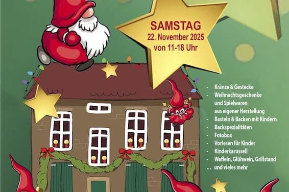 Willkommen in der Wichtelwerkstatt – Weihnachtsmarkt im Südpark am 22. November