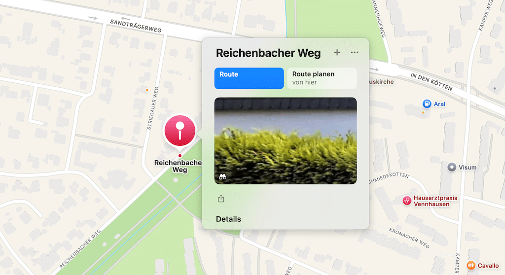 1.285 Quadratmeter große Grundstück am Reichenbacher Weg