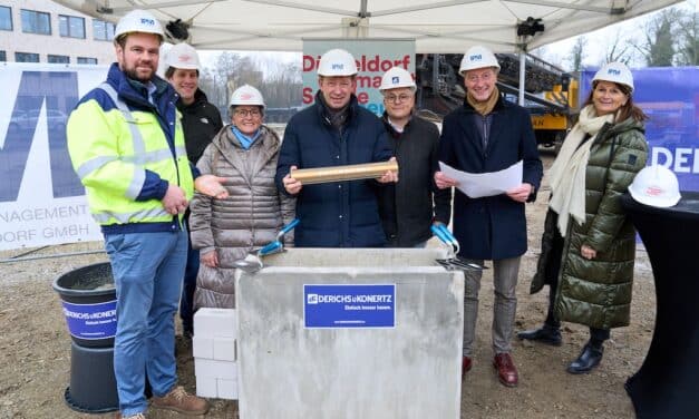 Eine Dependance für die Gutenberg-Schule: Grundsteinlegung an der Schlüterstraße