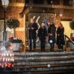 Gedenken an die Opfer der Proteste im Iran vor dem Düsseldorfer Rathaus