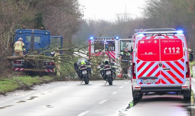 LKW-Unfall auf der Münchener Straße sorgt für Verkehrsbehinderungen
