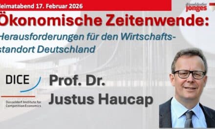 Düsseldorfer Jonges diskutieren Reformdruck: Ökonom Haucap warnt vor trügerischer Erholung