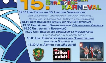 Zum 15. Mal Lohauser Straßenkarneval