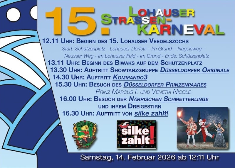 Zum 15. Mal Lohauser Straßenkarneval