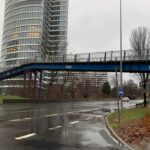Fußgängerbehelfsbrücke am Kennedydamm wieder geöffnet