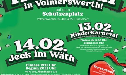 Volmerswerth janz jeck: Prinz Lars I. regiert am&nbsp;Rhein