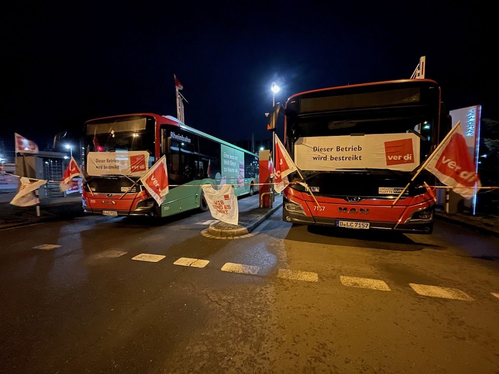 Verdi Warnstreik im Nahverkehr