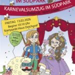 Bunter Veedelszoch im Südpark: Inklusiver Karneval feiert Jubiläum