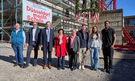 Joseph-Beuys-Gesamtschule: Richtfest für den neuen Erweiterungsbau