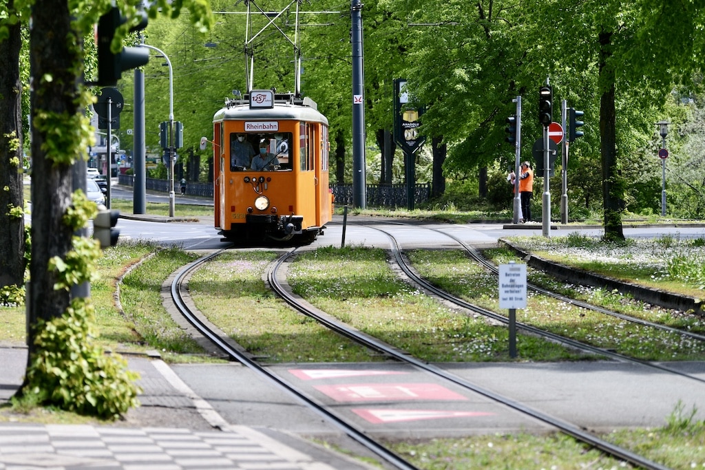 Oldi Straßenbahn der Rheinbahn © Lokalbüro