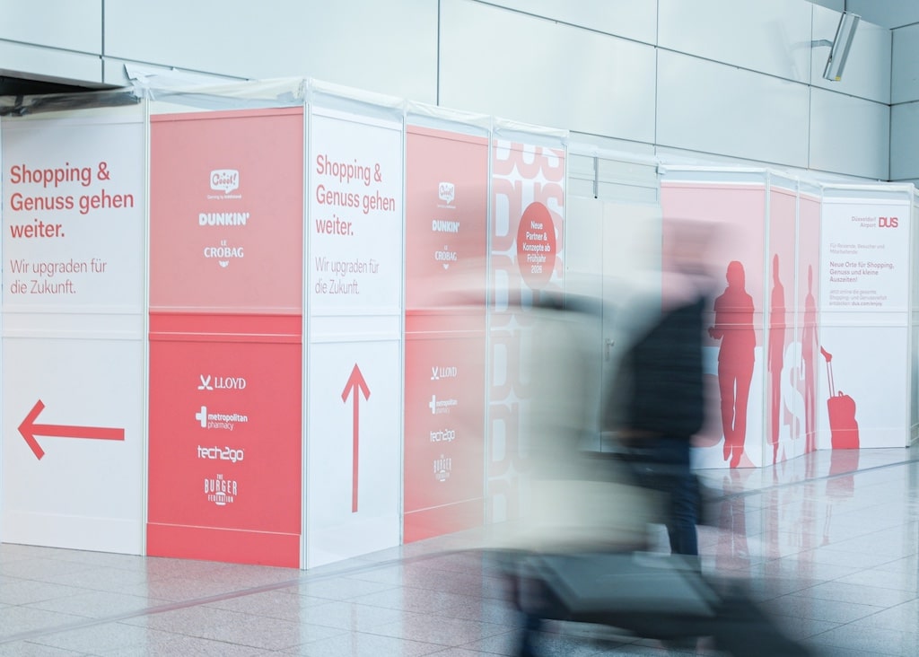 Im Flughafen Düsseldorf werden zahlreiche Gastronomie- und Shopflächen umgebaut. © Flughafen Düsseldorf / Joana Bücke
