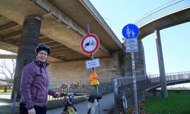 EILMELDUNG: Theodor-Heuss-Brücke ab sofort für Lastenräder gesperrt!