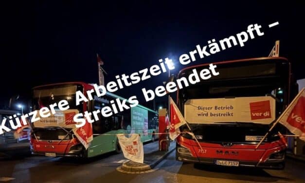 Meilenstein im Nahverkehr NRW: Kürzere Arbeitszeit erkämpft – Streiks beendet
