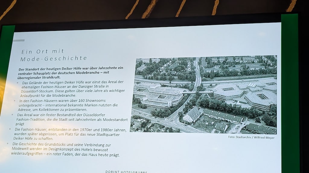 Hier standen einst die Fashion Houses mit 160 Showrooms ©&nbsp;Essential by Dorint Deiker Höfe Düsseldorf 