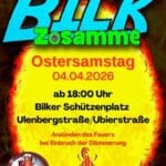 Tradition und Gemeinschaft: Osterfeuer auf dem Bilker Schützenplatz