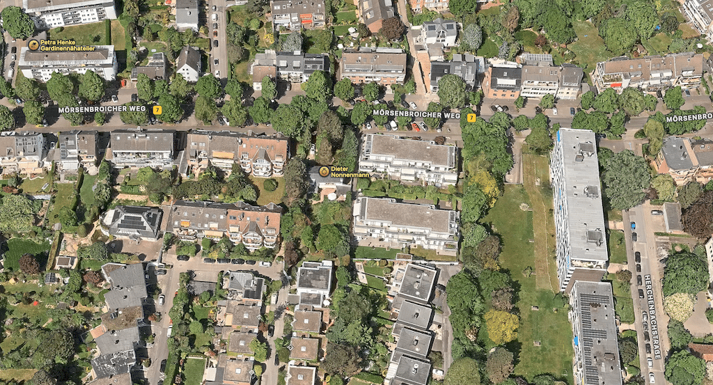 Screenshot Kartenausschnitt