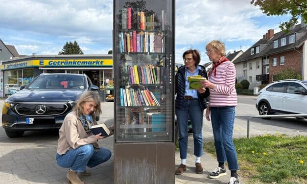 Am Wochenende ein Fest zum Bücherschrank Angermund