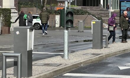 Die Polleranlage an der Mühlenstraße wieder außer Betrieb