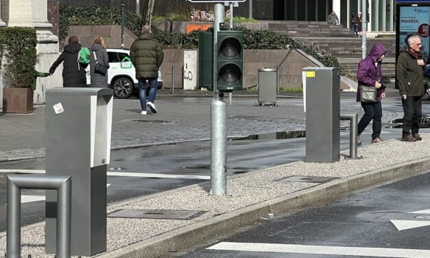 Die Polleranlage an der Mühlenstraße wieder außer Betrieb © Lokalbüro