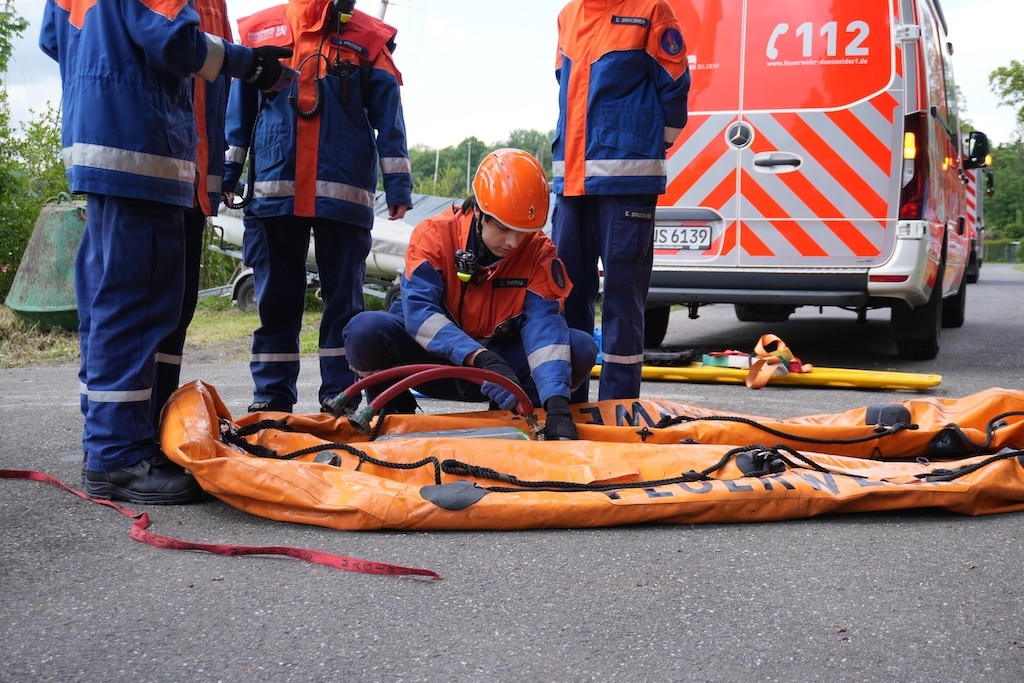 Impressionen vom Berufsfeuerwehrtag der Jugendfeuerwehr Düsseldorf ©     Landeshauptstadt Düsseldorf/Feuerwehr Düsseldorf