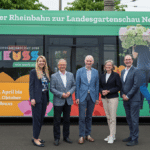 Rheinbahn wirbt mit Blütenbahn für die Landesgartenschau in&nbsp;Neuss