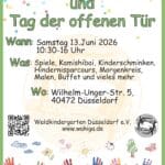 Waldkindergarten in Düsseldorf lädt zum Sommerfest – noch Betreuungsplätze frei