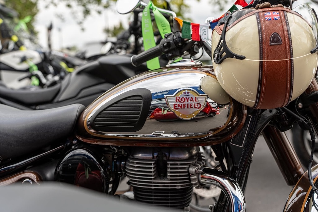 Vom klassischen Motorrad bis zum modernen Tourer: Beim Biker4Kids-Korso waren zahlreiche außergewöhnliche und individuell gestaltete Maschinen zu sehen. © LB / Olaf Oidtmann Vom klassischen Motorrad bis zum modernen Tourer: Beim Biker4Kids-Korso waren zahlreiche außergewöhnliche und individuell gestaltete Maschinen zu sehen. © LB / Olaf Oidtmann