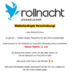 Rollnacht 11. Juni verschoben