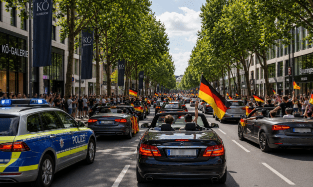 Polizei Düsseldorf warnt vor Verkehrsverstößen bei WM-Autokorsos